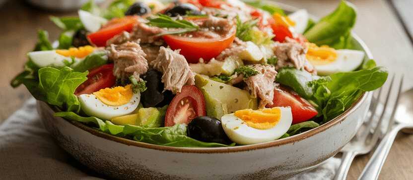 Salade Niçoise – Ein Stück Provence auf deinem Teller! – so sieht es fertig aus