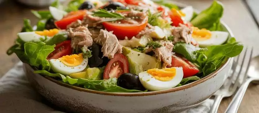 Salade Niçoise – Ein Stück Provence auf deinem Teller! – so sieht es fertig aus