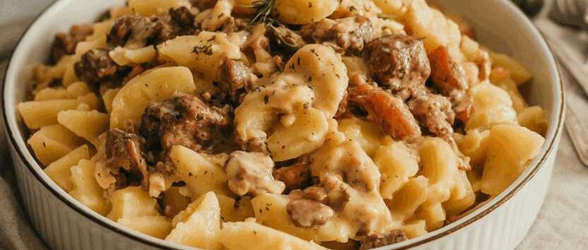 Salat mit Bratkartoffelwürfeln – so sieht es fertig aus