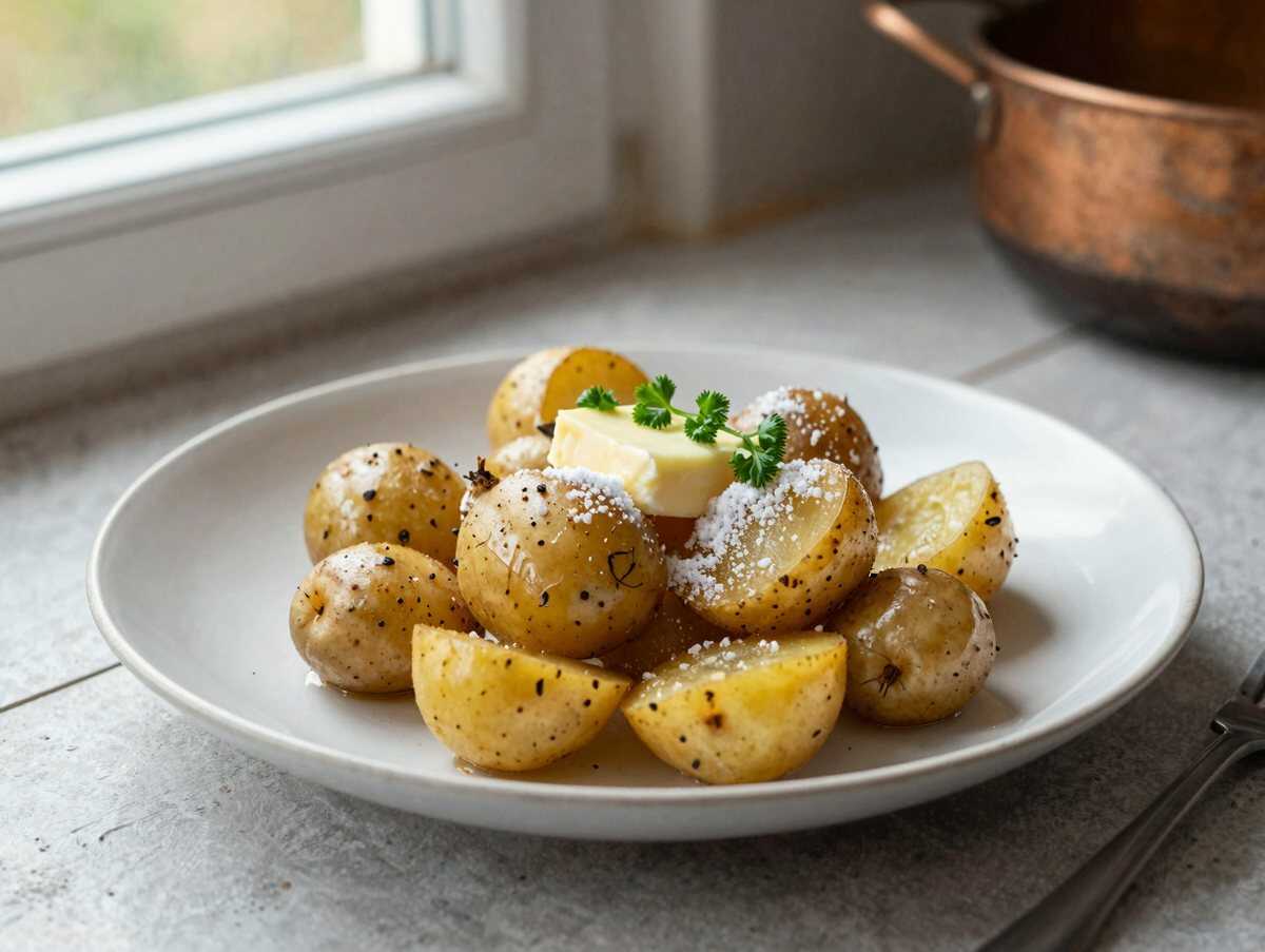 Salzkartoffeln perfekt kochen – das Grundrezept – Kinder lieben dieses Rezept – während der Zubereitung