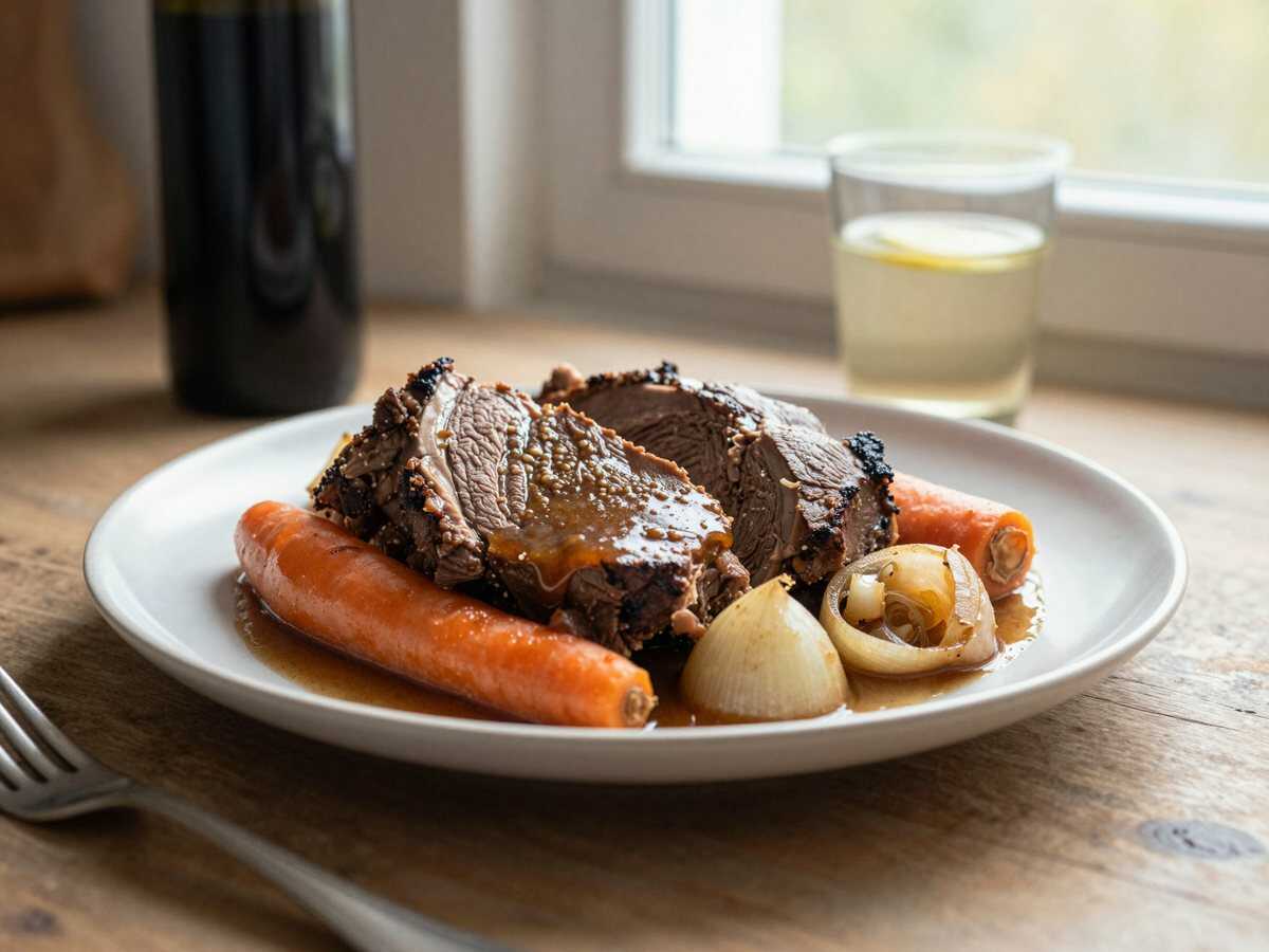Sauerbraten das beste Rezept Überhaupt – während der Zubereitung