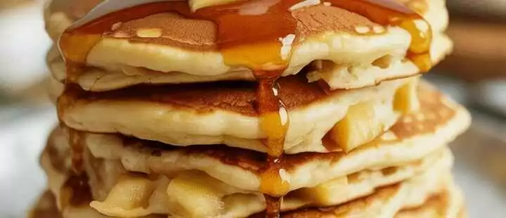 Schmecken hammermäßig, Apfel Pfannkuchen in 5 Minuten zubereitet