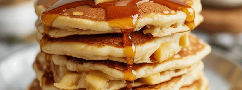 Schmecken hammermäßig, Apfel Pfannkuchen in 5 Minuten zubereitet