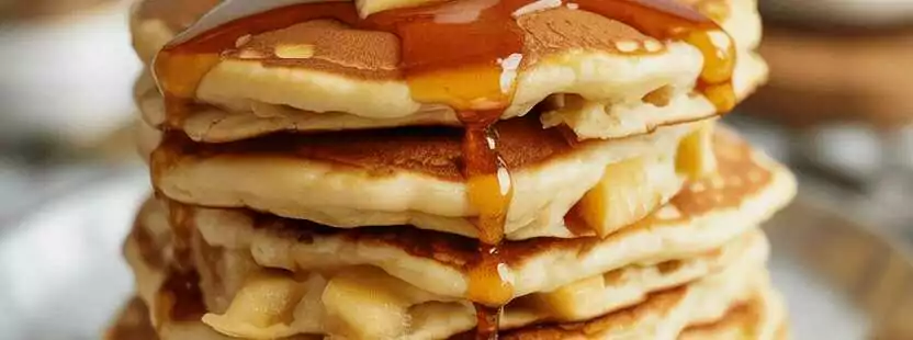 Schmecken hammermäßig, Apfel Pfannkuchen in 5 Minuten zubereitet