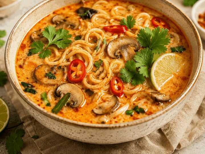Schnelle 10-Minuten Tom Yum Nudel-Suppe für ultimativen Genuss!