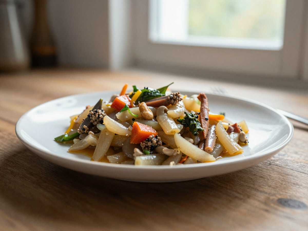 Schnelle & Bunte Gemüse-Lo Mein: Gesunder Genuss in nur 20 Minuten! – während der Zubereitung