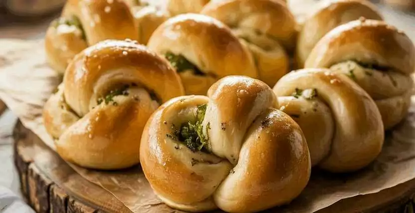 Schnelle Knoblauchstangen mit 1 Rolle Blätterteig – so sieht es fertig aus