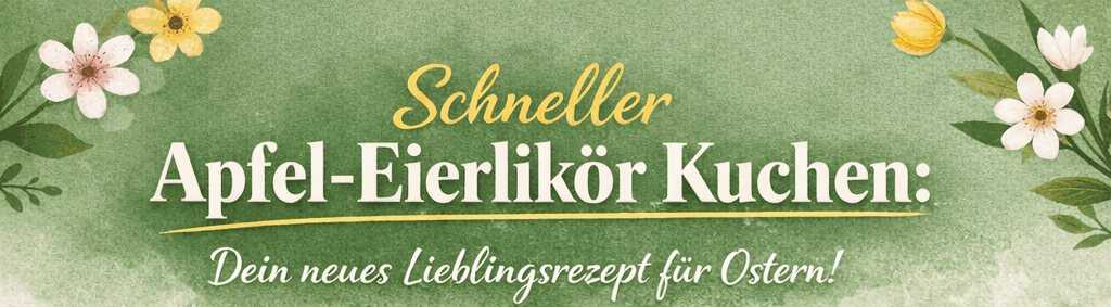 Schneller Apfel-Eierlikör Kuchen: Dein neues Lieblingsrezept für Ostern! – so sieht es fertig aus