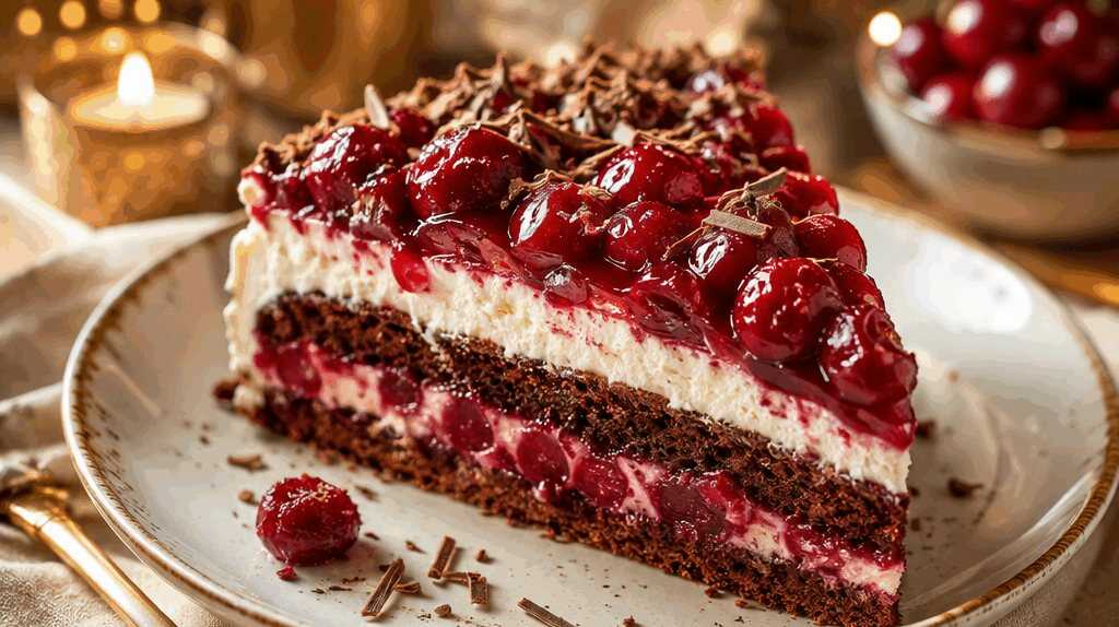Schneller Genuss: Blitzschnelle Kirschtorte! – so sieht es fertig aus