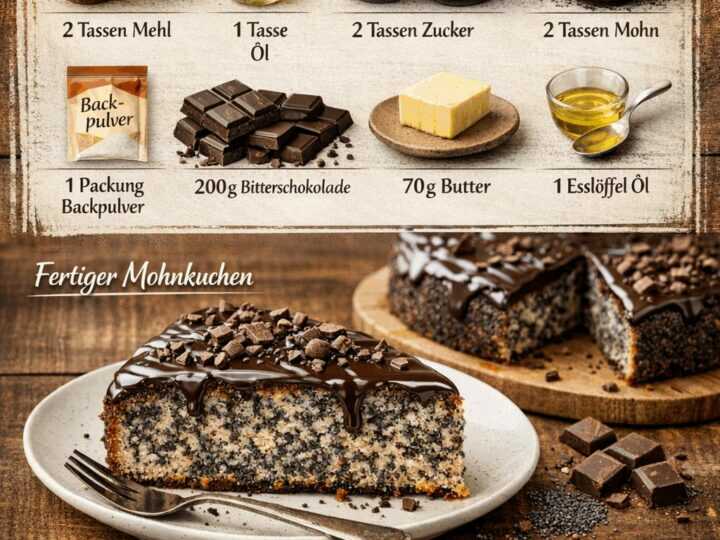 Schneller Genuss: Mohnkuchen in nur 10 Minuten zubereitet!