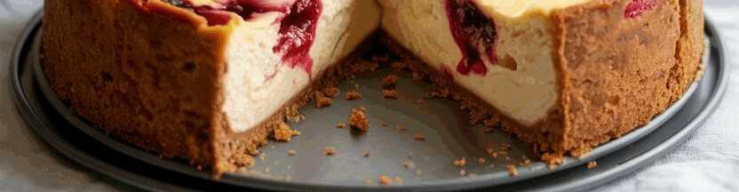 Schneller Käsekuchen für eine 26cm Springform – so sieht es fertig aus