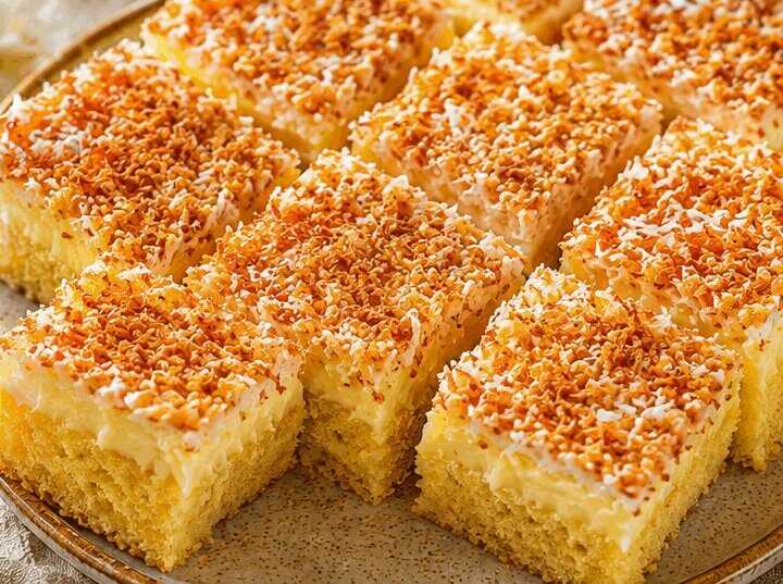 Schneller Kokoskuchen mit Vanillepudding – So einfach und köstlich, dass du ihn ausprobieren musst!