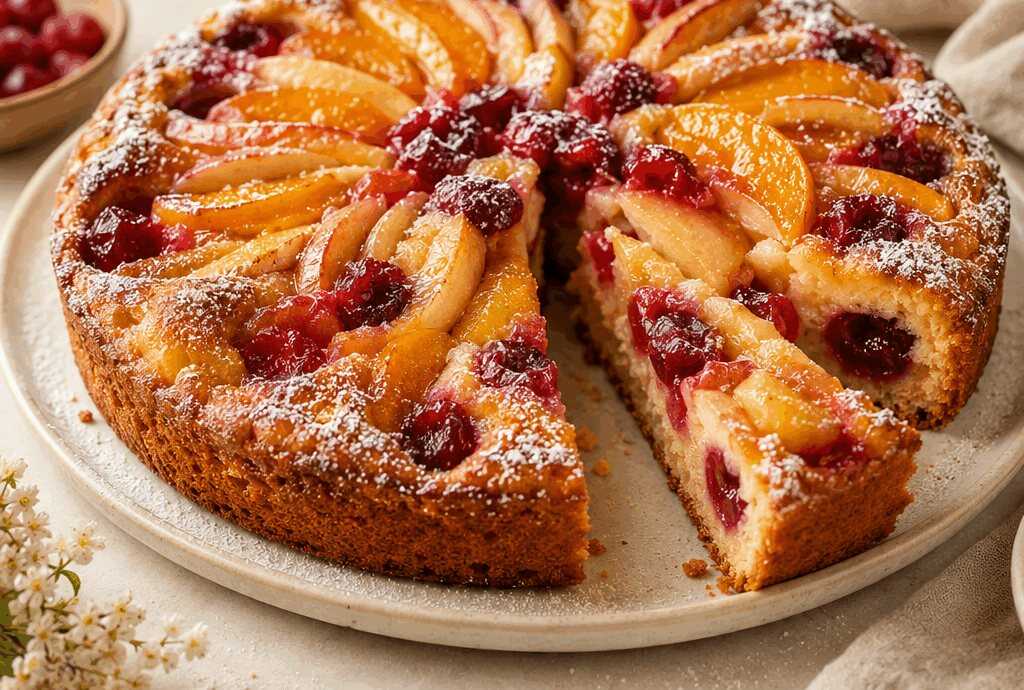 Schneller und köstlicher Obstkuchen
