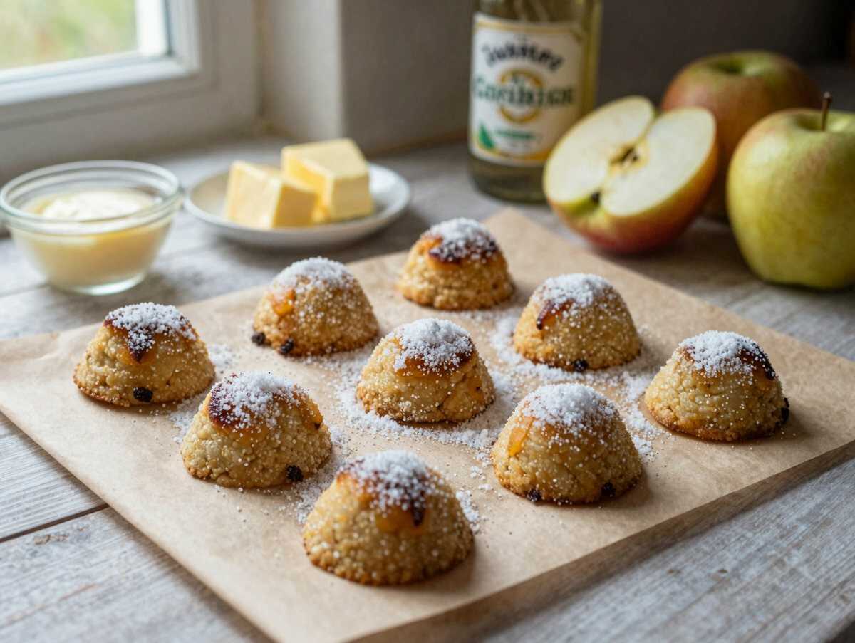 Schnelles Rezept für Apfelküchlein mit Zimtzucker, unwiderstehlich lecker! – während der Zubereitung