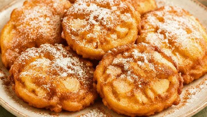 Schnelles Rezept für Apfelküchlein mit Zimtzucker, unwiderstehlich lecker!