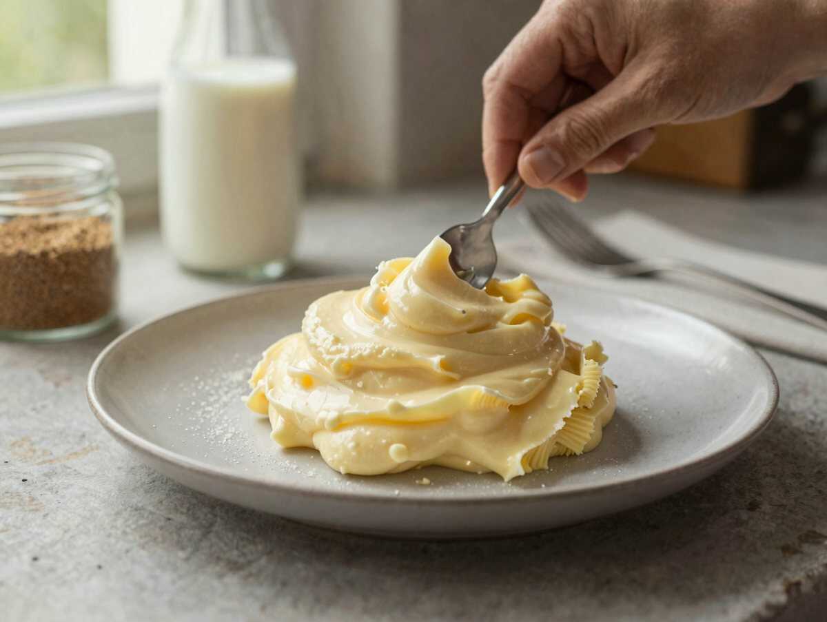 Schnelles Rezept für eine unwiderstehliche Buttercreme – während der Zubereitung
