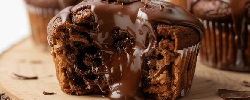 Schoko Muffins in 3 Minuten im Ofen mit 50 g Schokolade