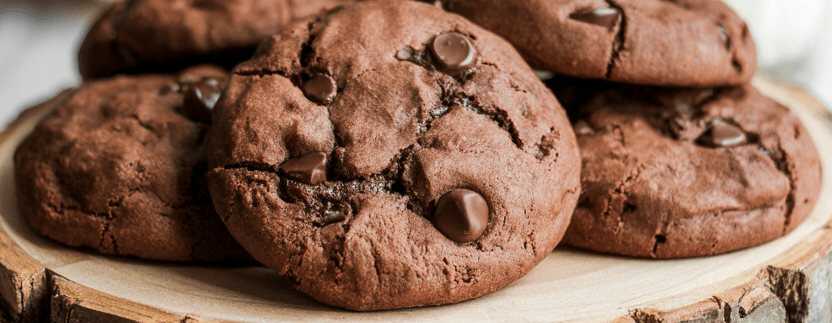 Schoko-Cookies aus dem Airfryer – so sieht es fertig aus