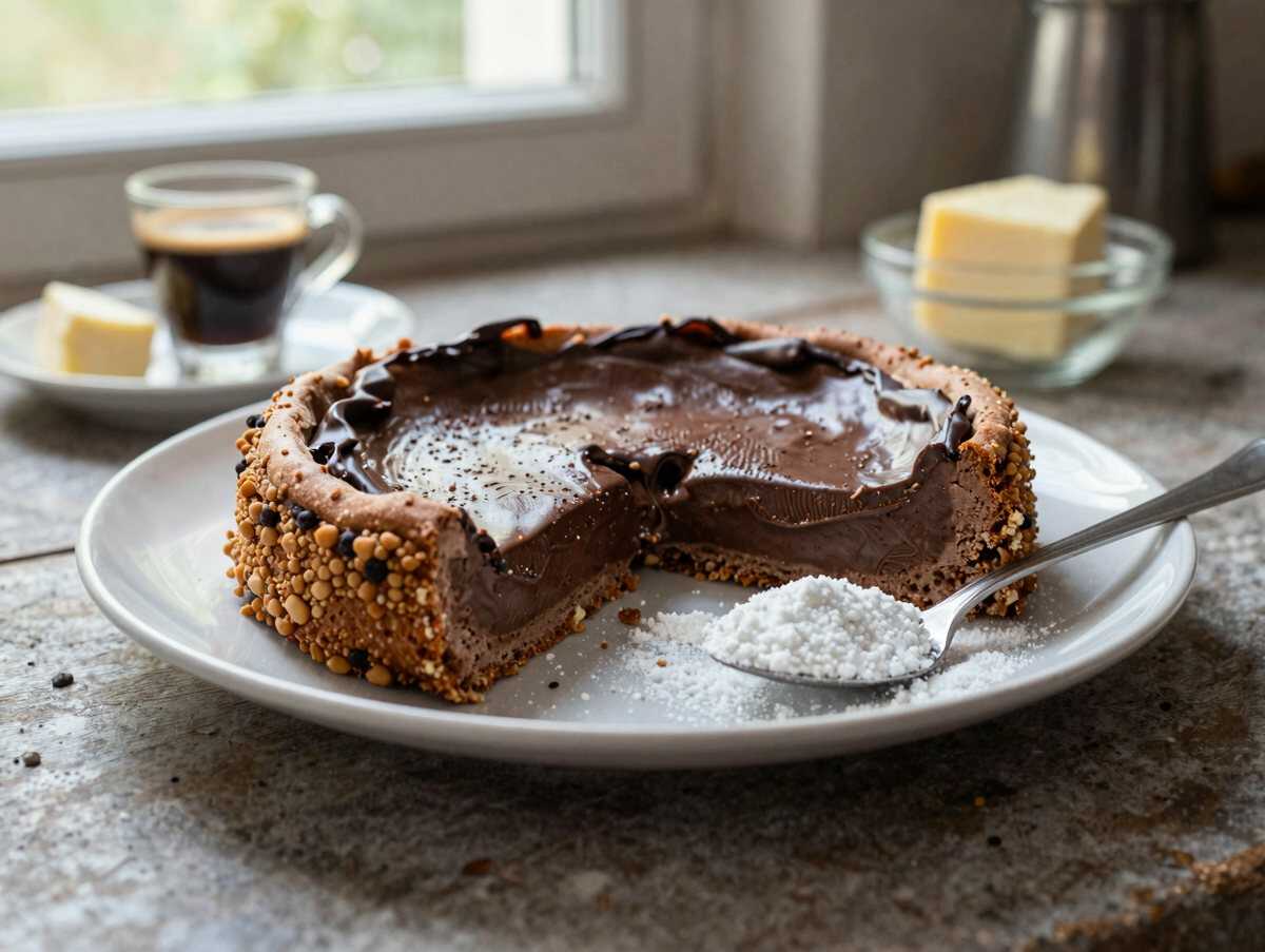 Schokoladen-Kaffee-Käsekuchen: Das unwiderstehliche Dessert, das alle begeistert! – während der Zubereitung