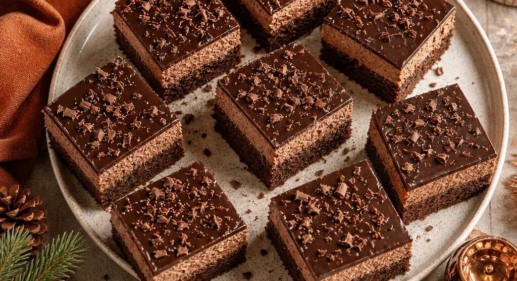 Schokoladentraum: Cremige Blechkuchen-Schnitten, die verzaubern! – so sieht es fertig aus
