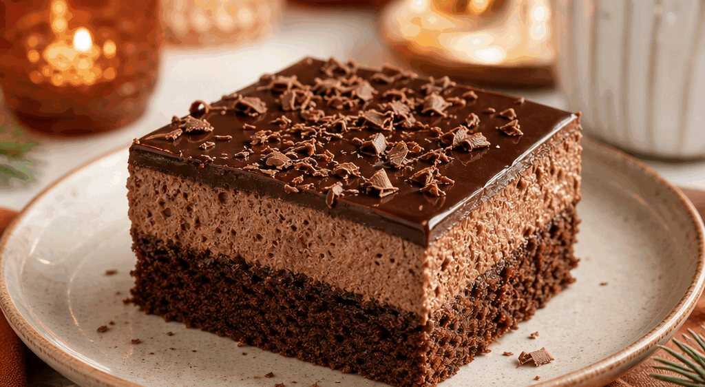 Schokoladentraum: Cremige Blechkuchen-Schnitten
