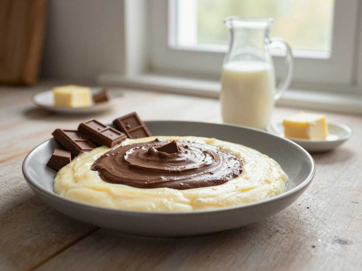 Schokoladentraum vom Blech: Einfaches Rezept für unwiderstehliche Cremeschnitten – während der Zubereitung