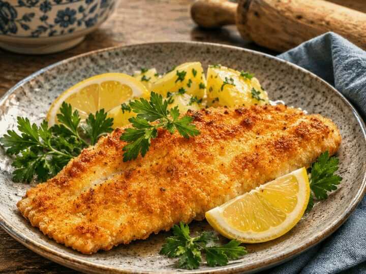 Scholle paniert aus dem Airfryer – schmeckt wie frittiert, mit einem Bruchteil vom Fett