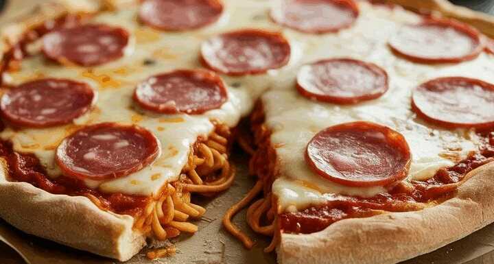 Schüttelpizza mit 250 g Salami ein Blitzrezept für jeden Tag!