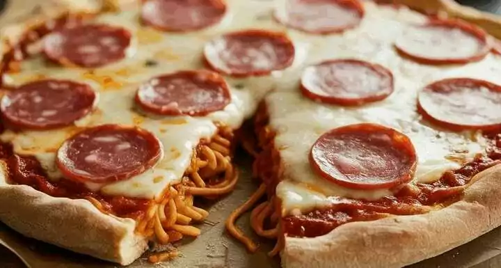 Schüttelpizza mit 250 g Salami ein Blitzrezept für jeden Tag!