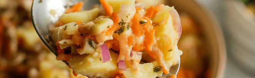 Schwäbischer Kartoffelsalat (ohne Mayo) – so sieht es fertig aus