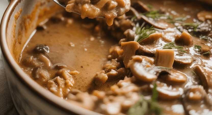 Schwarzwälder Jägersauce mit 250 g Champignons in 15 Minuten