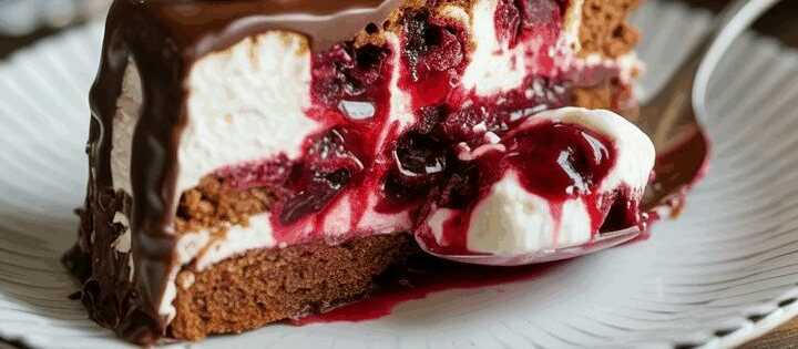 Schwarzwälder Kirschtorte mit 2 Gläser Sauerkirschen vom Blech