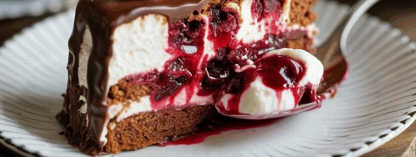 Schwarzwälder Kirschtorte mit 2 Gläser Sauerkirschen vom Blech