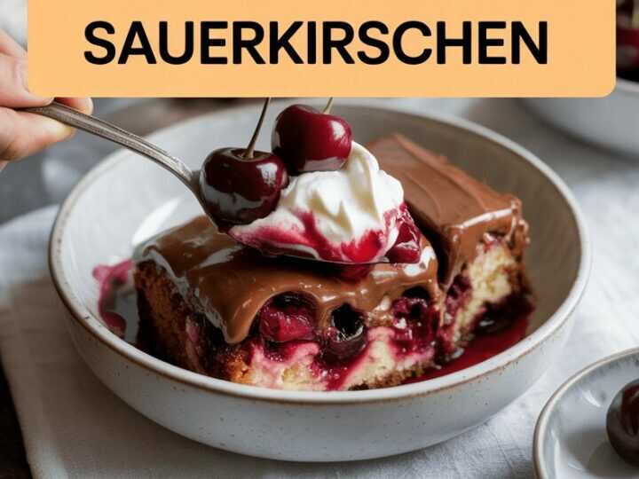 Schwarzwälder Kirschtorte vom Blech mit 2 Gläser Sauerkirschen