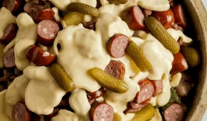 Schweizer Wurstsalat mit Emmentaler