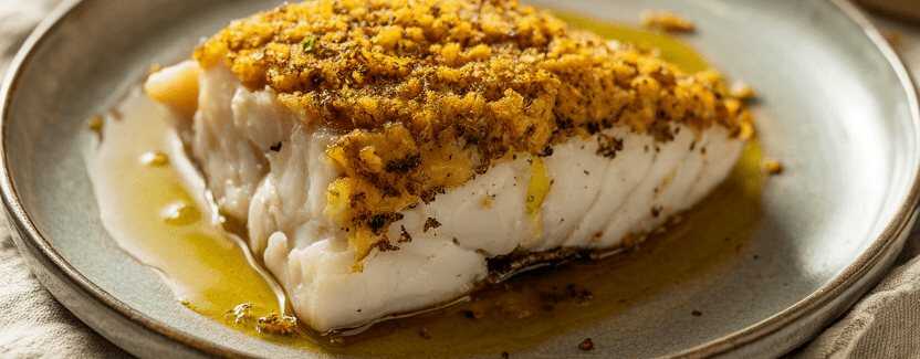 Seelachsfilet mit Zitronenpfeffer aus dem Airfryer – so sieht es fertig aus
