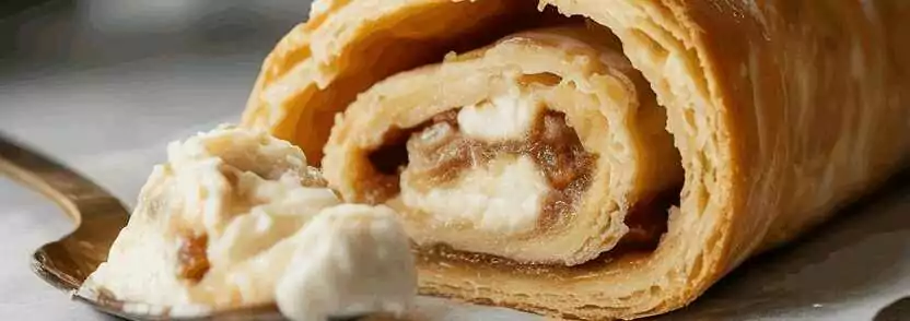 Selbstgemachte Schaumrollen mit italienischer Eischnee-Füllung