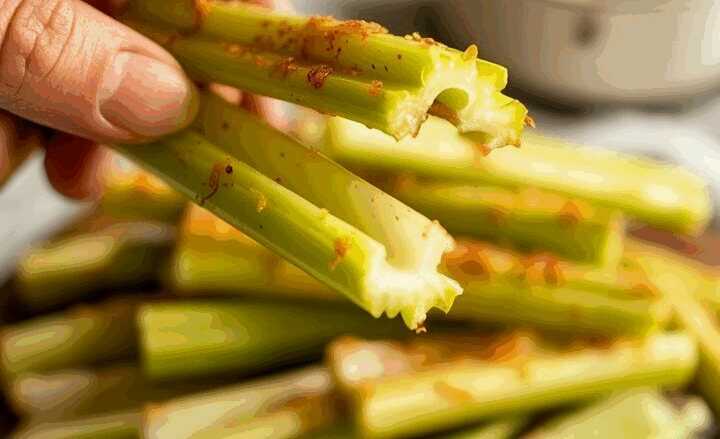 Sellerie-Sticks knusprig aus der Heißluftfritteuse