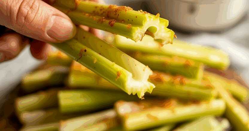 Sellerie-Sticks knusprig aus der Heißluftfritteuse