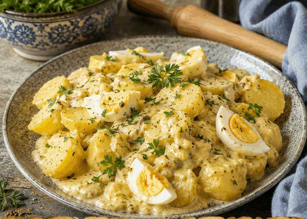 Senfkartoffeln in cremiger Soße