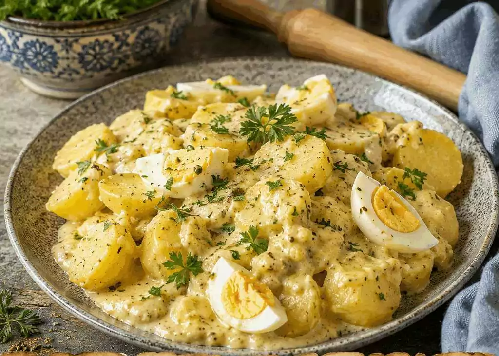 Senfkartoffeln in cremiger Soße