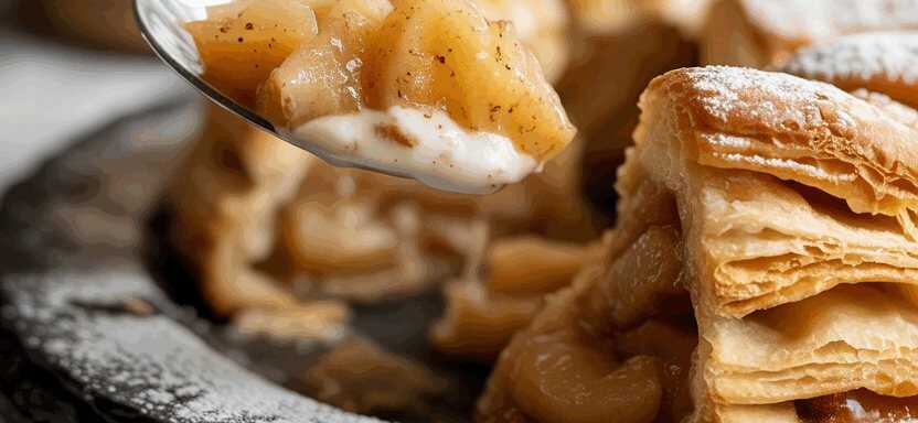 Sie brauchen 5 Äpfel und 100g Naturjoghurt für die Apfelschnecken