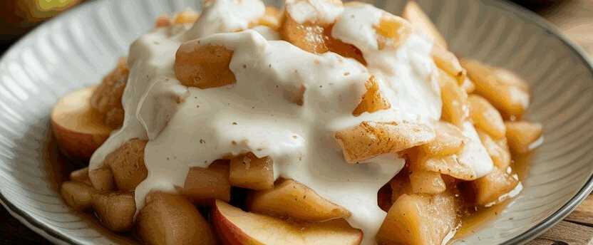 Sie brauchen 5 Minuten, Apfelringe mit Joghurt