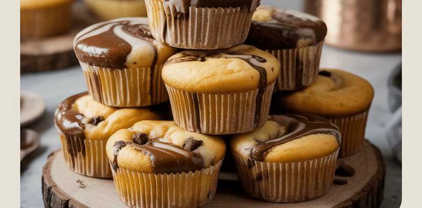 Sie machen mich verrückt, Donauwellen Muffins mit 1 Pck. Puddingpulver