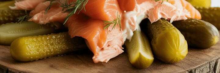 So fein, Gurken Lachs Häppchen mit 200 g Doppelrahmfrischkäse