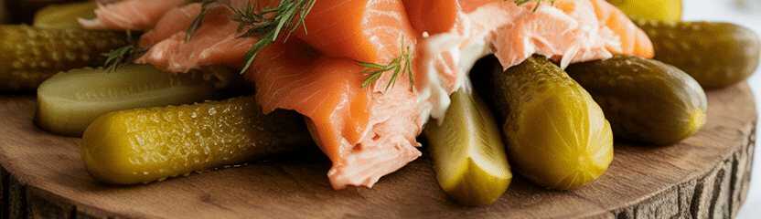 So fein, Gurken Lachs Häppchen mit 200 g Doppelrahmfrischkäse
