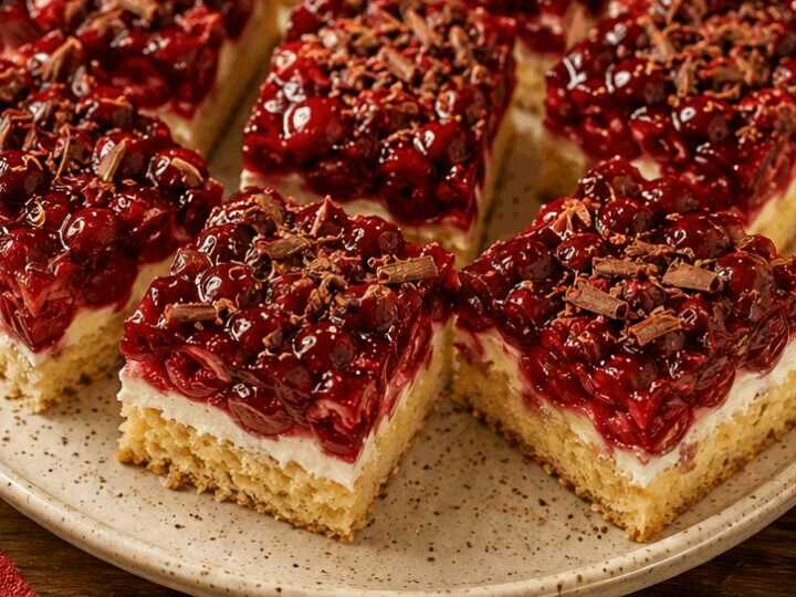 So gelingt der unwiderstehliche Blechkuchen mit Rotkäppchen-Zauber!
