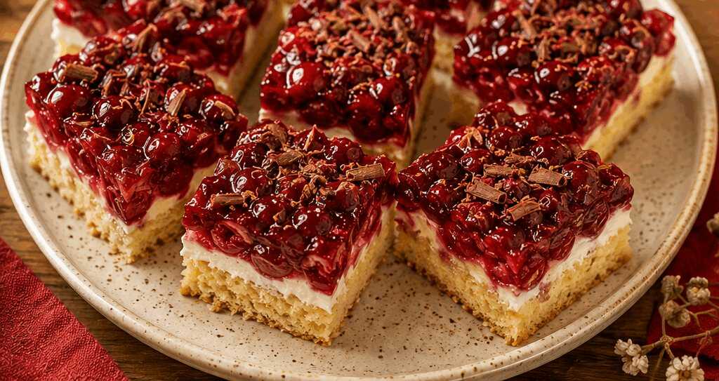 Blechkuchen mit Rotkäppchen-Zauber