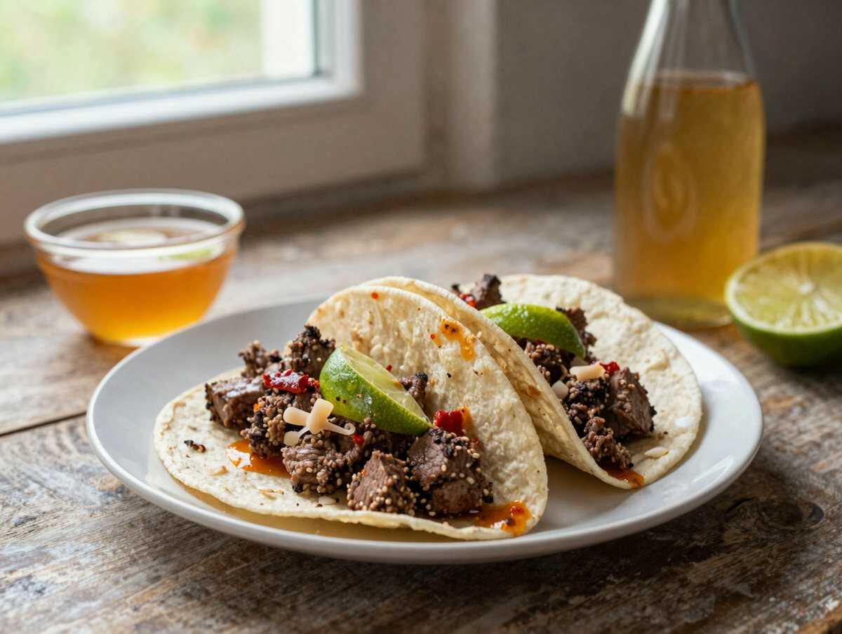 Sommerliche Crockpot-Honig-Limetten-Rindfleisch-Tacoschalen, die du unbedingt probieren musst! – während der Zubereitung