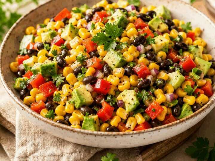 Sommerliche Frische: Entdecken Sie unser Rezept für Maissalat mit schwarzen Bohnen!
